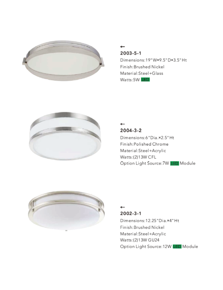 Circular ceiling lighting fixtures